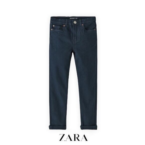 ZARA Kids | Dark Blue | FIVE POCKETS SKINNY JEANS - Picture 1 of 4